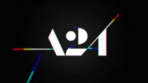 logo for the independent film production and distribution company A24