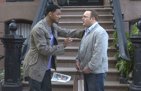 A still of Will Smith and Kevin James in the movie Hitch, a film perfect for Valentine's Day
