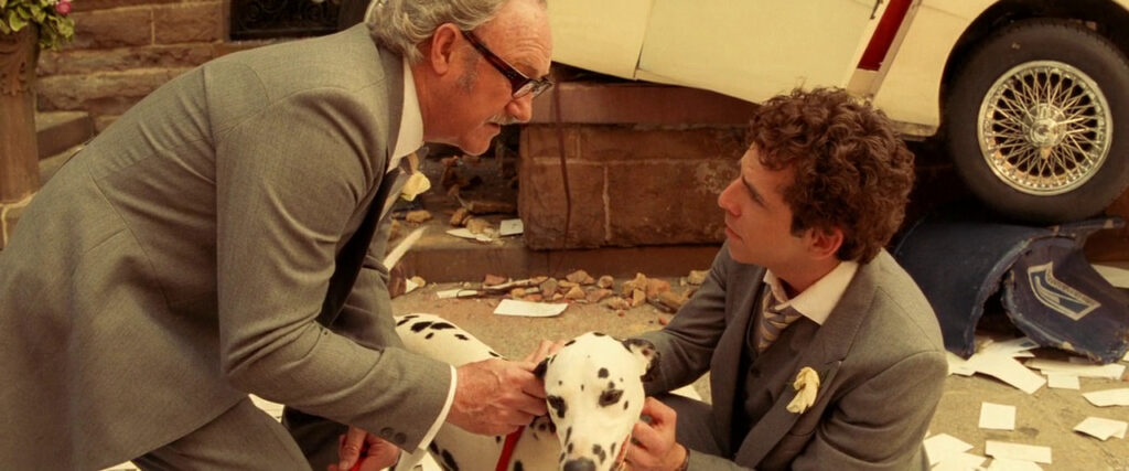 A still of Gene Hackman and Ben Stiller from the Wes Anderson film Royal Tenenbaums